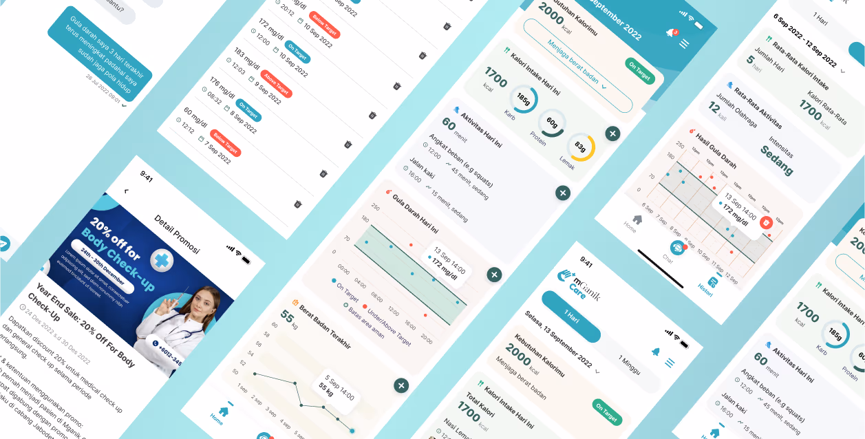 mGanik Care App mockup 2