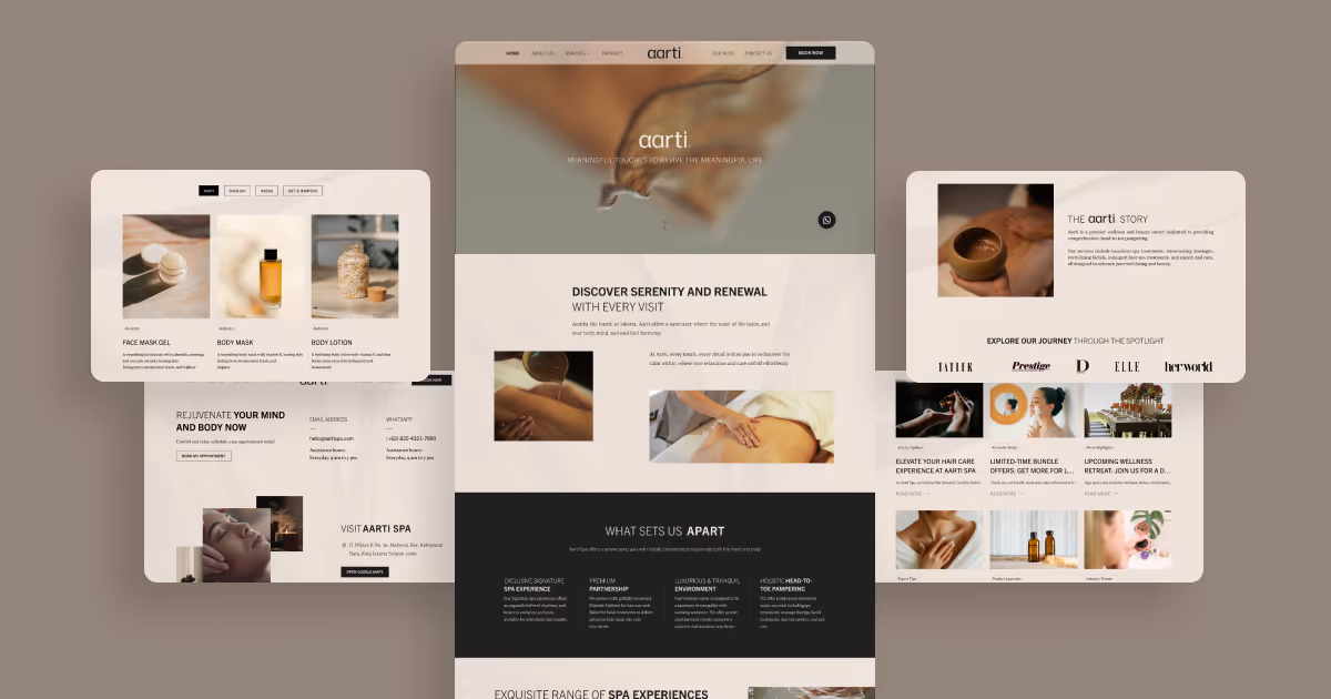 Aarti Wellness mockup 1