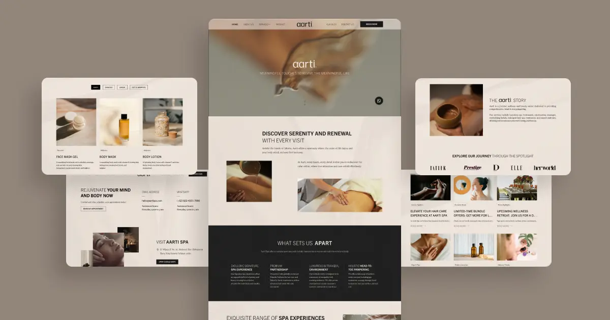 Aarti Wellness mockup 1