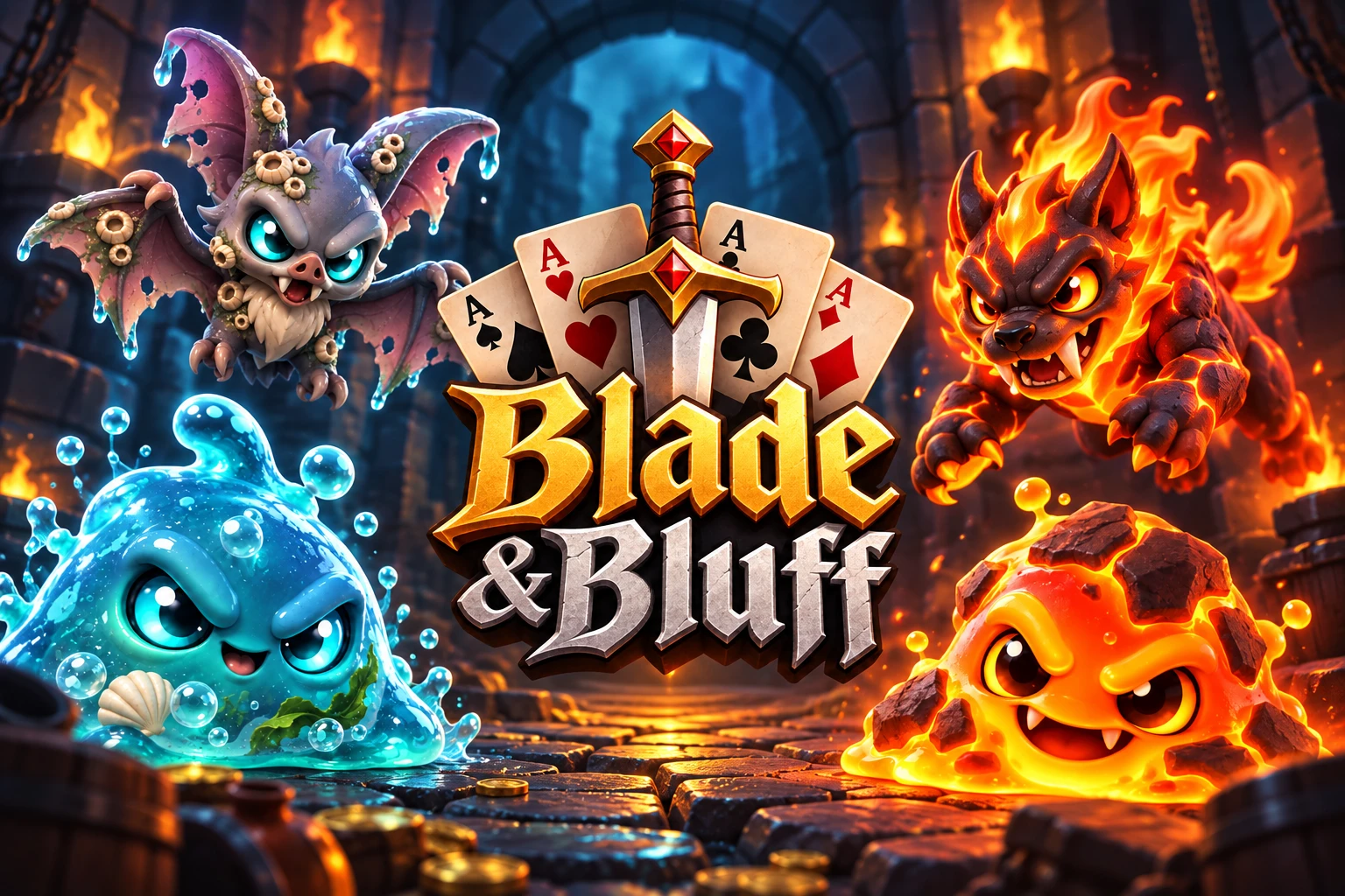 Blade & Bluff: The poker-hand dungeon battler