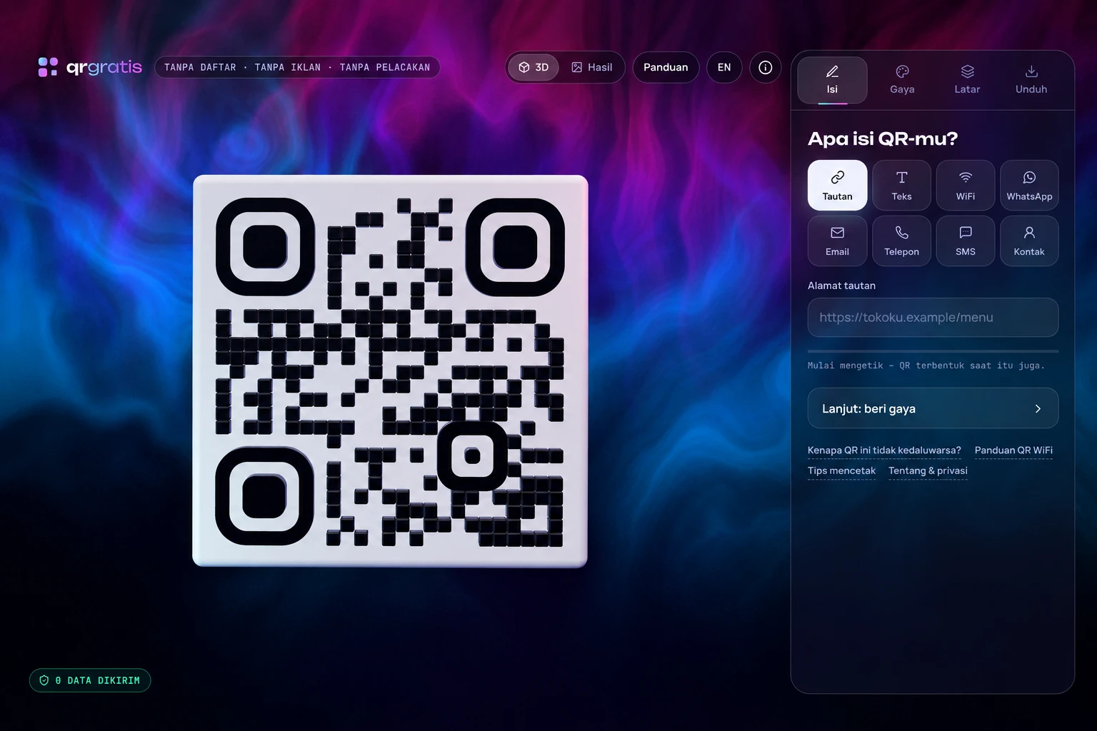 QR Gratis: Free QR codes that never expire