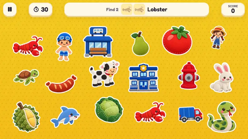Gameplay preview: finding tractors, treasure in the ocean, the odd one out and Little Spy
